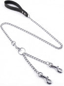 Heavy-Duty Metal Chain Dog Leash for Large & Medium Dogs – 6-Foot Steel Pet Lead