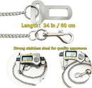 Stainless Steel Dog Seat Belt for Car – Heavy-Duty Pet Safety Restraint & Travel Tether