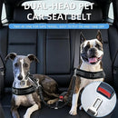 Dual Dog Seat Belt for Car – Adjustable Nylon Pet Safety Restraint for Two Dogs