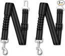 Adjustable Dog Seat Belt for Small to Large Dogs – 2-Piece Retractable Car Safety Harness