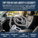 Stainless Steel Dog Seat Belt for Car – Heavy-Duty Pet Safety Restraint & Travel Tether
