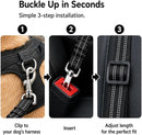 Adjustable Dog Seat Belt for Small to Large Dogs – 2-Piece Retractable Car Safety Harness